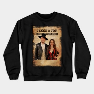 Vintage Old Paper 80s Style Jesse & Joy summer 2023 Crewneck Sweatshirt